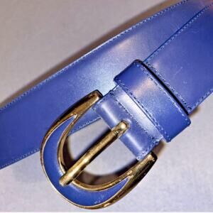 Liz Claiborne belt in blue and gold tone, Size L